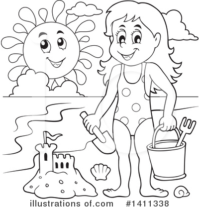 At The Beach Clipart #1411338 by visekart