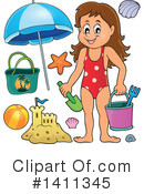 At The Beach Clipart #1411345 by visekart