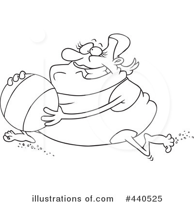 Royalty-Free (RF) At The Beach Clipart Illustration by toonaday - Stock Sample #440525