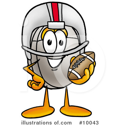 Football Clipart #10043 by Toons4Biz