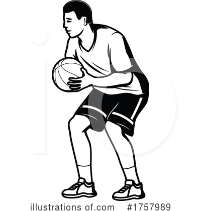 Basketball Player Clipart #1757989 by Vector Tradition SM