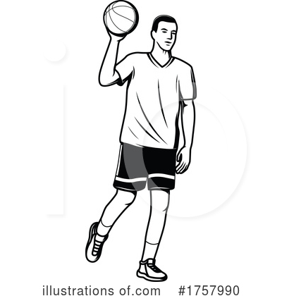 Basketball Player Clipart #1757990 by Vector Tradition SM
