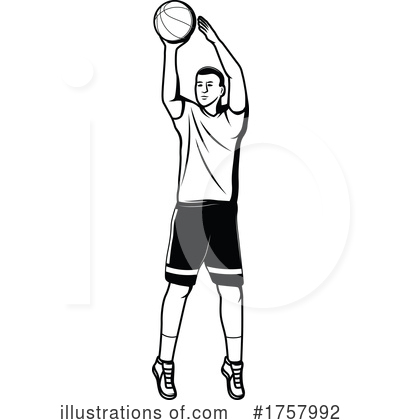 Basketball Player Clipart #1757992 by Vector Tradition SM