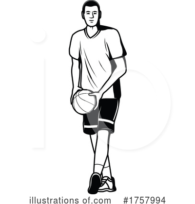Basketball Player Clipart #1757994 by Vector Tradition SM