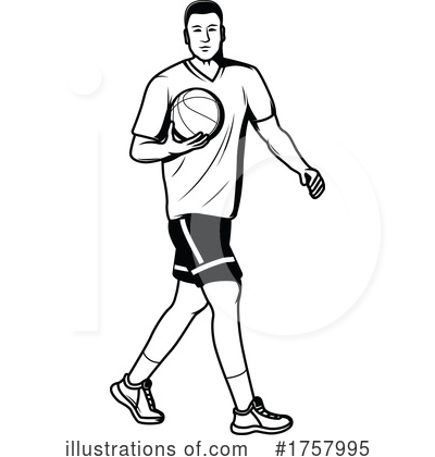 Basketball Player Clipart #1757995 by Vector Tradition SM