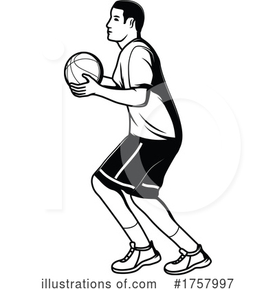 Basketball Player Clipart #1757997 by Vector Tradition SM