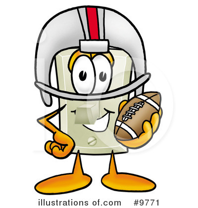 Football Clipart #9771 by Toons4Biz