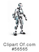 Athletic Robot Character Clipart #56565 by Julos