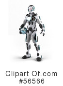 Athletic Robot Character Clipart #56566 by Julos