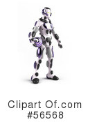 Athletic Robot Character Clipart #56568 by Julos