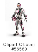 Athletic Robot Character Clipart #56569 by Julos