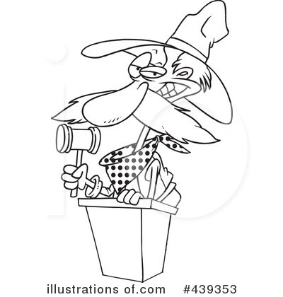 Royalty-Free (RF) Auctioneer Clipart Illustration by toonaday - Stock Sample #439353