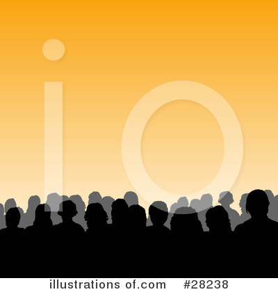 Royalty-Free (RF) Audience Clipart Illustration by KJ Pargeter - Stock Sample #28238