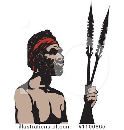 Aboriginal Clipart #1100865 by Dennis Holmes Designs