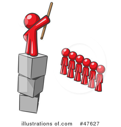 Red Design Mascot Clipart #47627 by Leo Blanchette