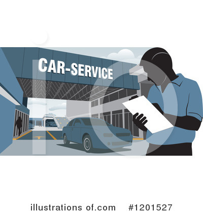 Royalty-Free (RF) Automotive Clipart Illustration by David Rey - Stock Sample #1201527