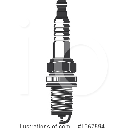 Spark Plugs Clipart #1567894 by Vector Tradition SM