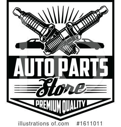Spark Plugs Clipart #1611011 by Vector Tradition SM