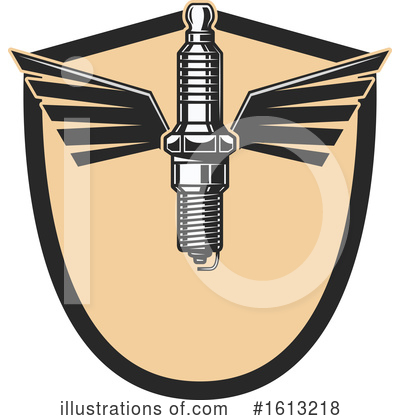 Spark Plugs Clipart #1613218 by Vector Tradition SM