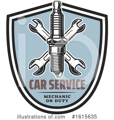 Spark Plugs Clipart #1615635 by Vector Tradition SM