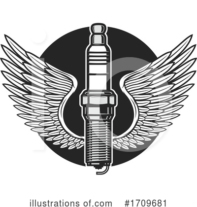Spark Plugs Clipart #1709681 by Vector Tradition SM