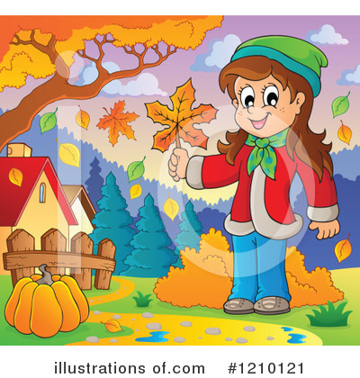 Royalty-Free (RF) Autumn Clipart Illustration by visekart - Stock Sample #1210121