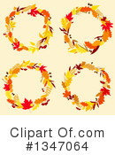 Autumn Wreath Clipart #1347064 by Vector Tradition SM