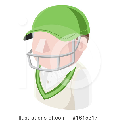 Cricket Players Clipart #1615317 by AtStockIllustration