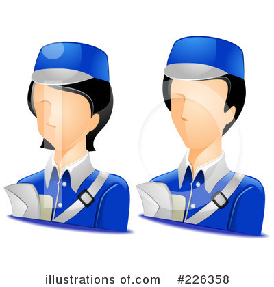 Mail Man Clipart #226358 by BNP Design Studio