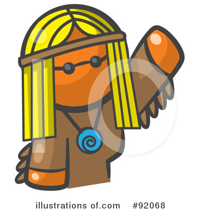 Orange Design Mascot Clipart #92068 by Leo Blanchette