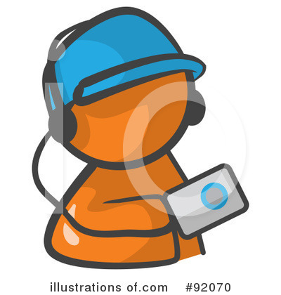 Orange Design Mascot Clipart #92070 by Leo Blanchette
