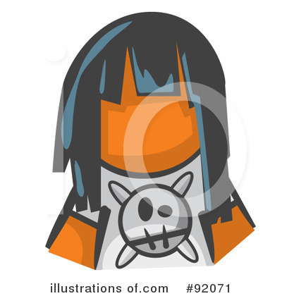 Orange Design Mascot Clipart #92071 by Leo Blanchette