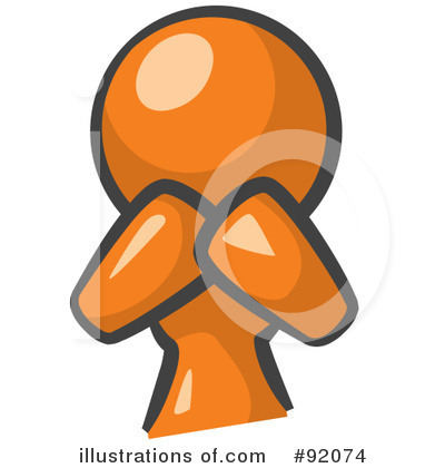 Orange Design Mascot Clipart #92074 by Leo Blanchette