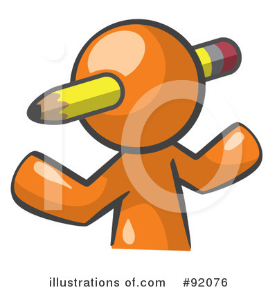 Orange Design Mascot Clipart #92076 by Leo Blanchette