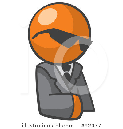 Orange Man Clipart #92077 by Leo Blanchette