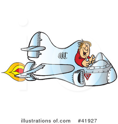Royalty-Free (RF) Aviation Clipart Illustration by Snowy - Stock Sample #41927