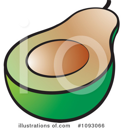 Avocado Clipart #1093066 by Lal Perera