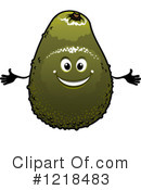 Avocado Clipart #1218483 by Vector Tradition SM