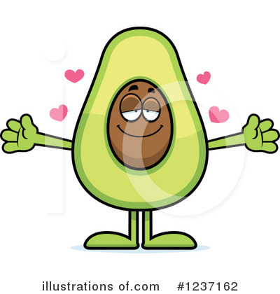 Avocado Clipart #1237162 by Cory Thoman