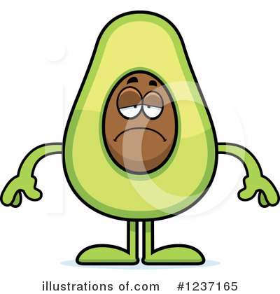 Avocado Clipart #1237165 by Cory Thoman
