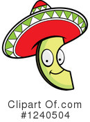Avocado Clipart #1240504 by Cory Thoman
