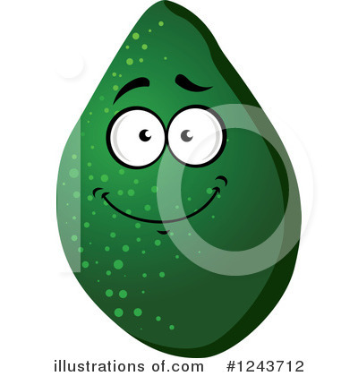 Royalty-Free (RF) Avocado Clipart Illustration by Vector Tradition SM - Stock Sample #1243712
