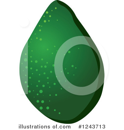 Royalty-Free (RF) Avocado Clipart Illustration by Vector Tradition SM - Stock Sample #1243713