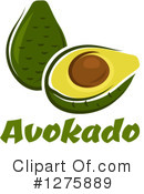 Avocado Clipart #1275889 by Vector Tradition SM