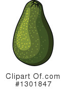 Avocado Clipart #1301847 by Vector Tradition SM