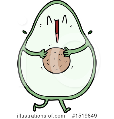Royalty-Free (RF) Avocado Clipart Illustration by lineartestpilot - Stock Sample #1519849