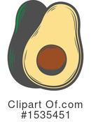 Avocado Clipart #1535451 by Vector Tradition SM