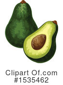 Avocado Clipart #1535462 by Vector Tradition SM