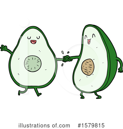 Royalty-Free (RF) Avocado Clipart Illustration by lineartestpilot - Stock Sample #1579815