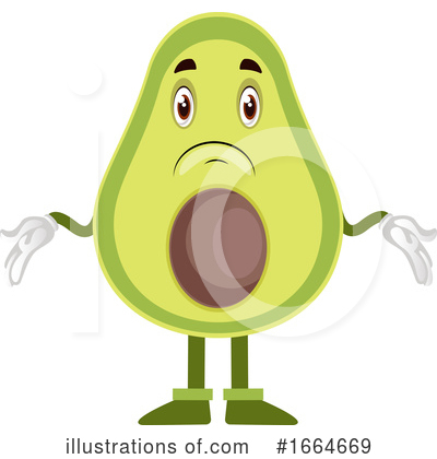 Royalty-Free (RF) Avocado Clipart Illustration by Morphart Creations - Stock Sample #1664669